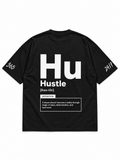 Different HSL Hustle тениска — детайл на лого отпред