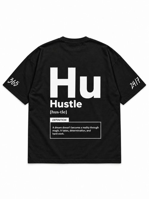 Different HSL Hustle тениска — детайл на лого отпред