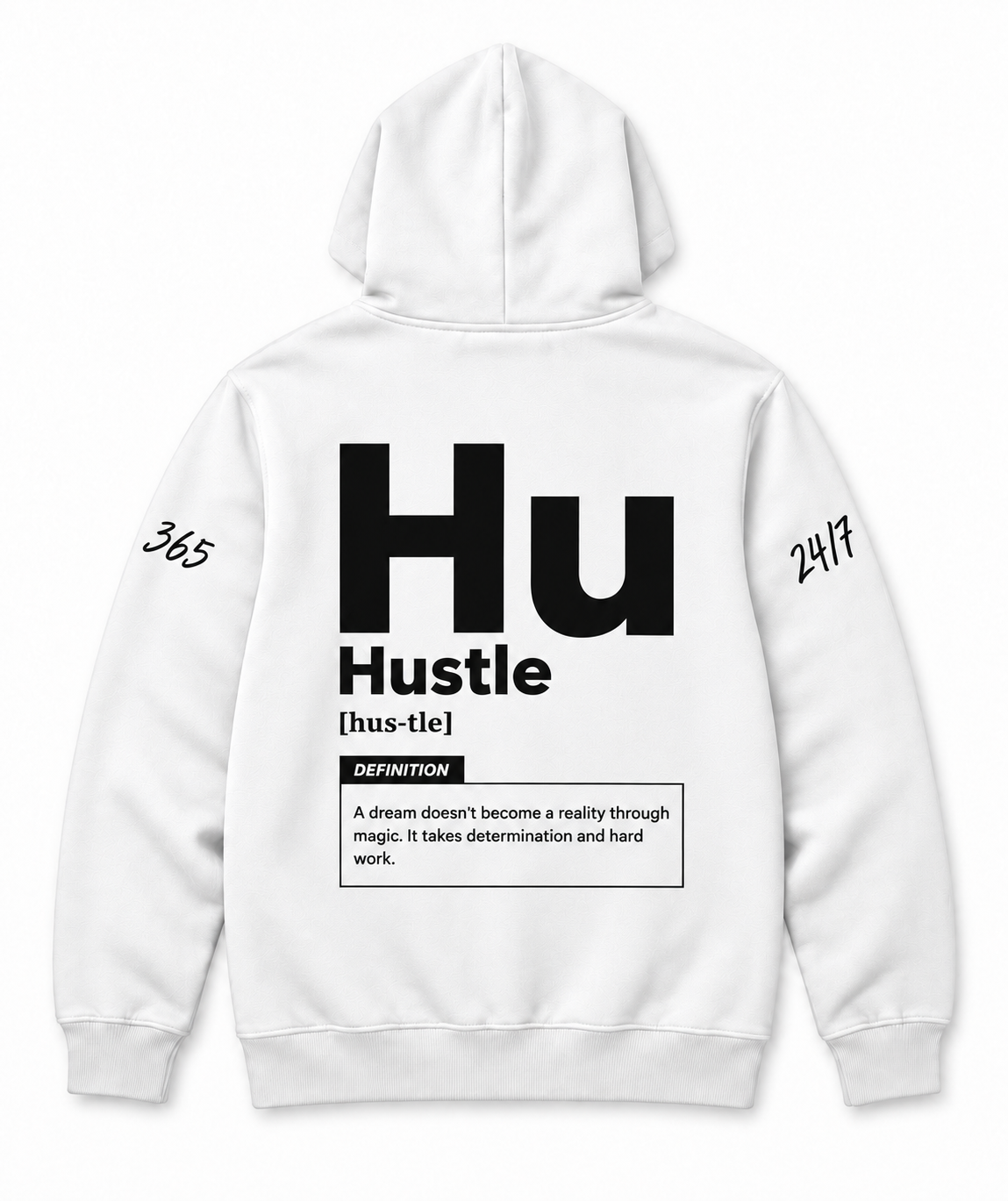 Different HSL Hustle худи — черен цвят с лого отпред