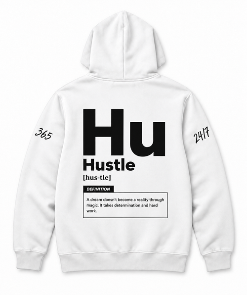 Different HSL Hustle худи — черен цвят с лого отпред